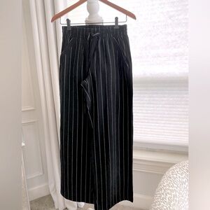 Sienna Sky Black Pinstripe Wide Leg Pants Sz S